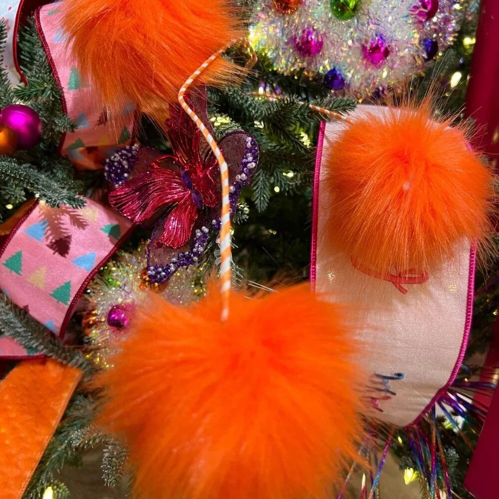 Lorax Fuzzy Truffle Trees Spray Pick Christmas Floral Arrangement Decoration
